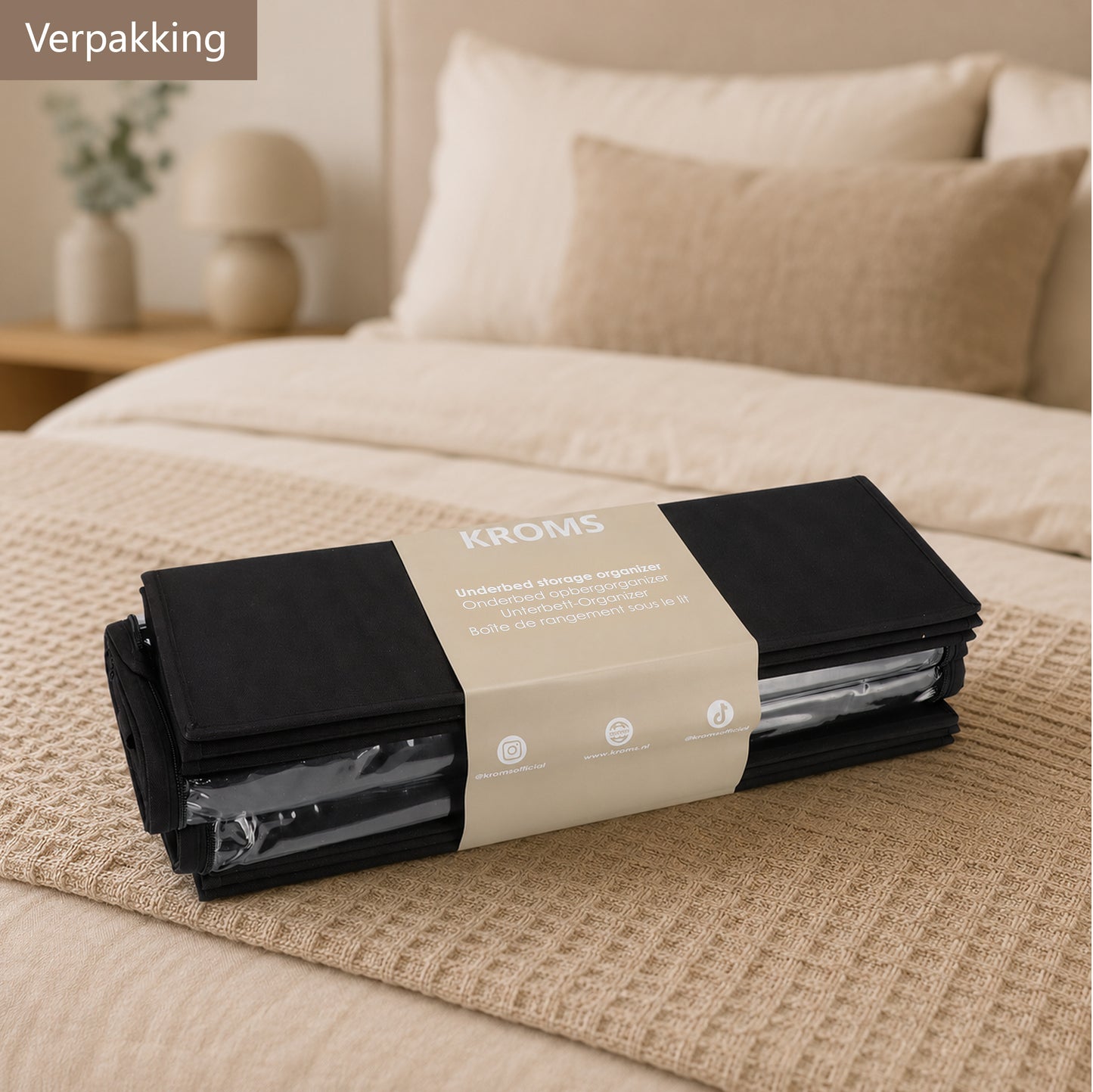 Underbed Organizer 60L Zwart