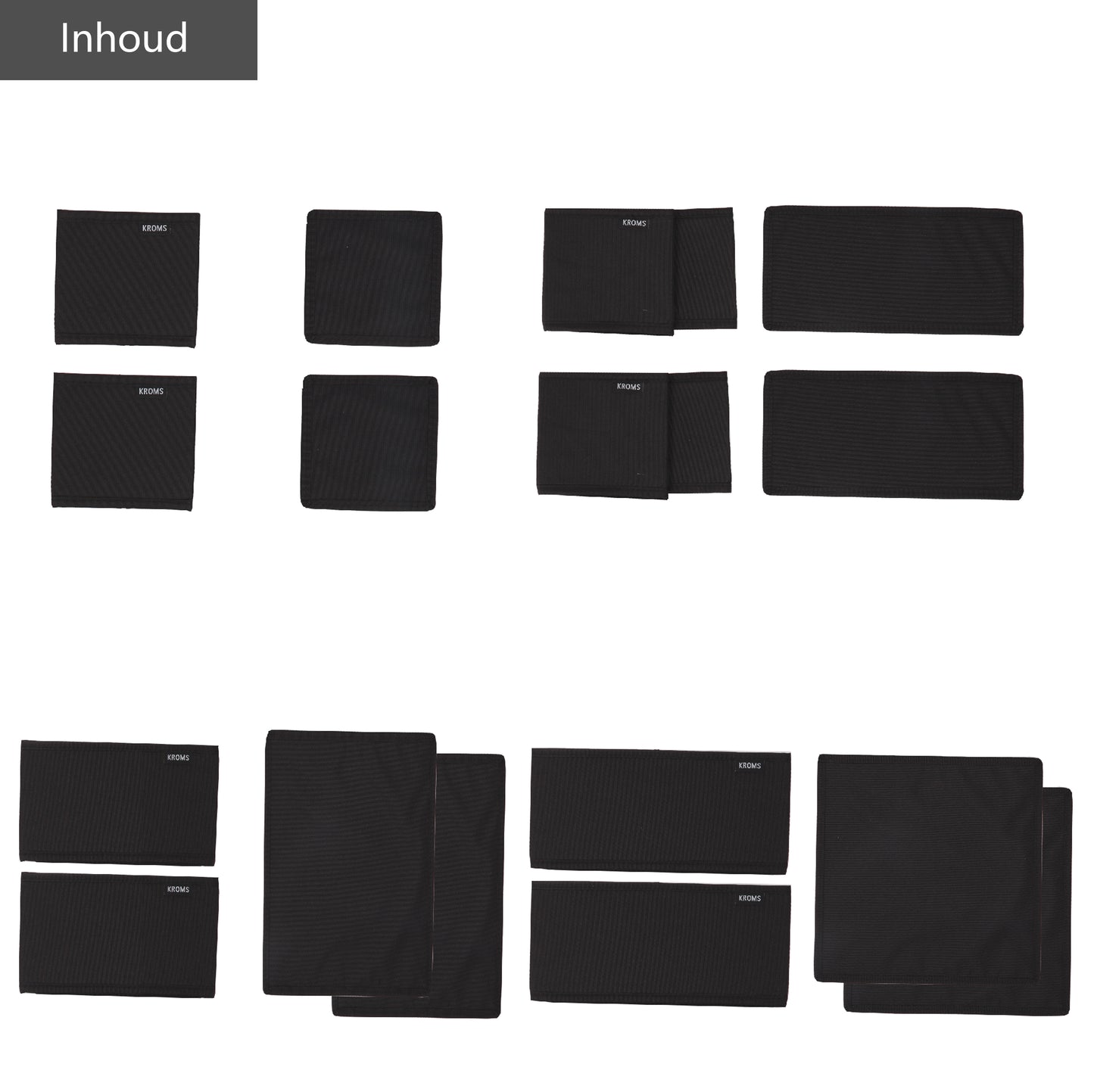 Organizer 8-delige set ladekast Zwart