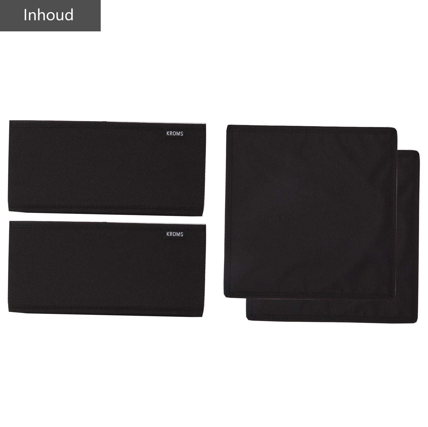 Organizer L Zwart 28x28x13cm P/2