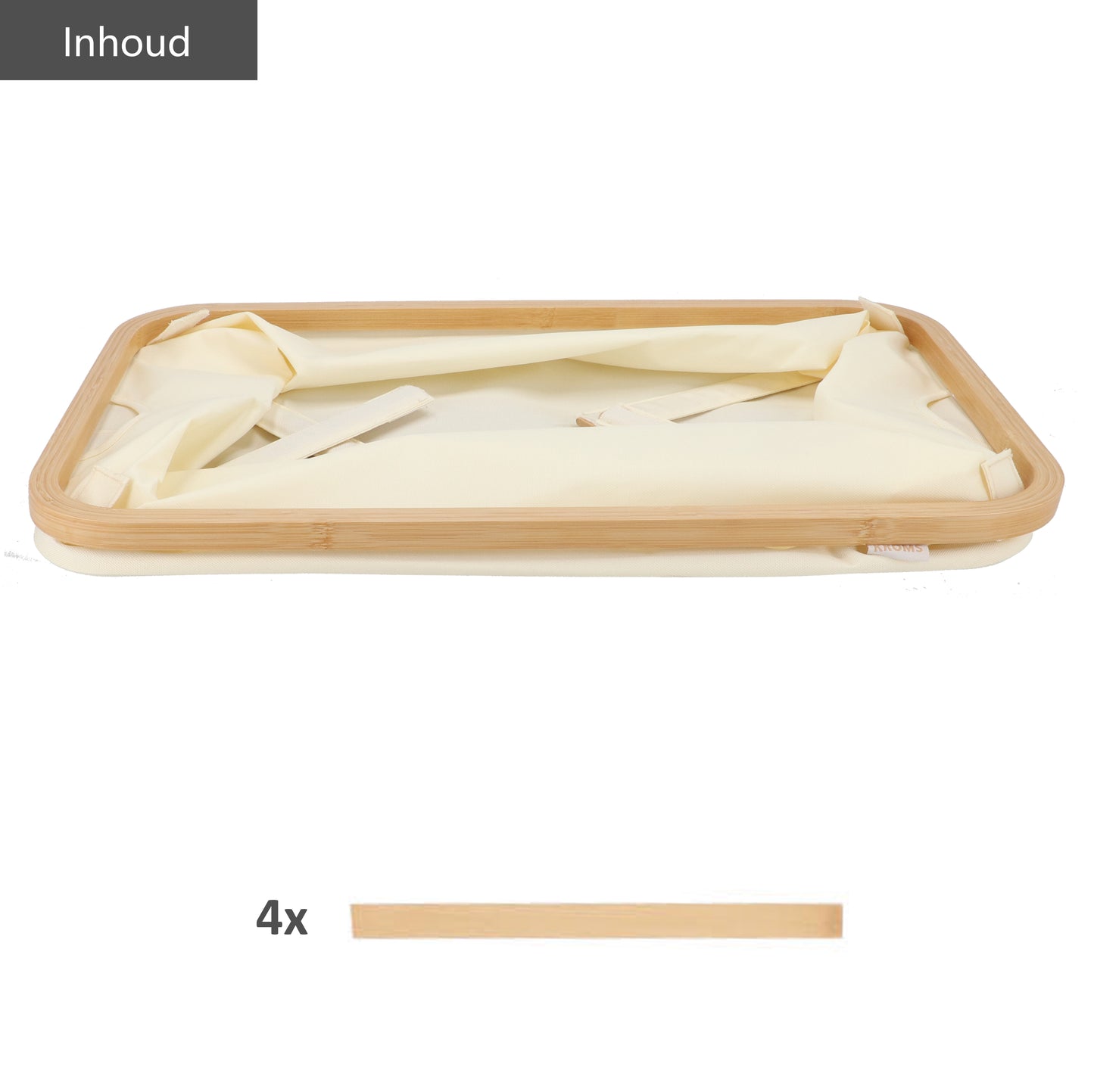 Wasmand opvouwbaar Beige 45L