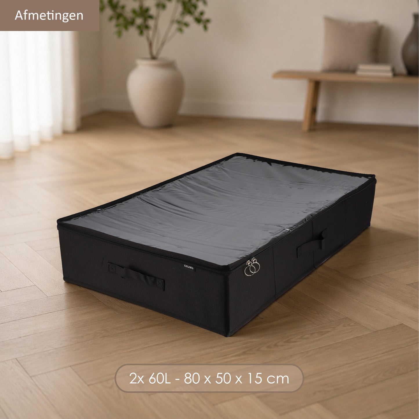 Underbed Organizer 90L Zwart