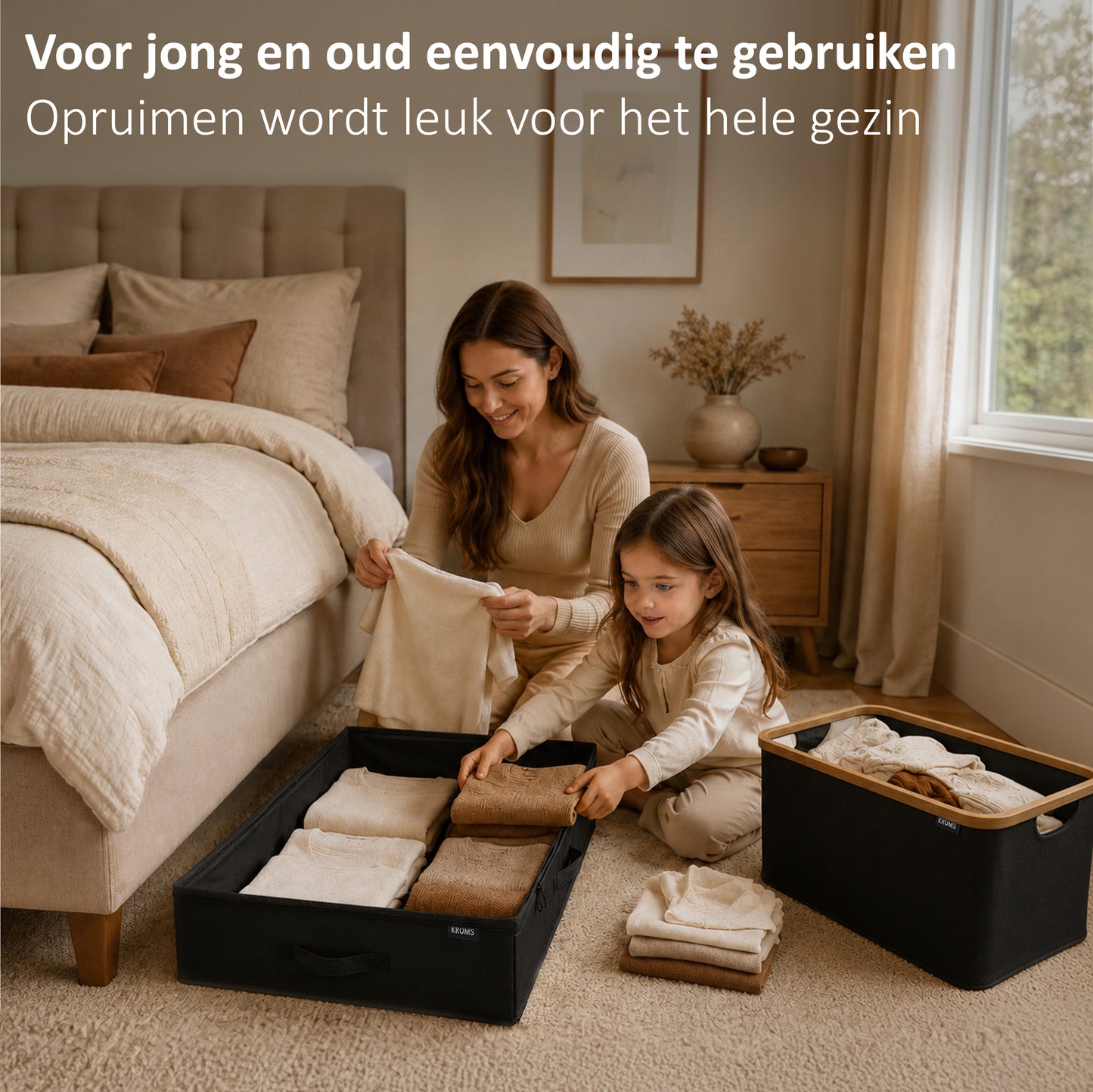 Underbed Organizer 90L Zwart