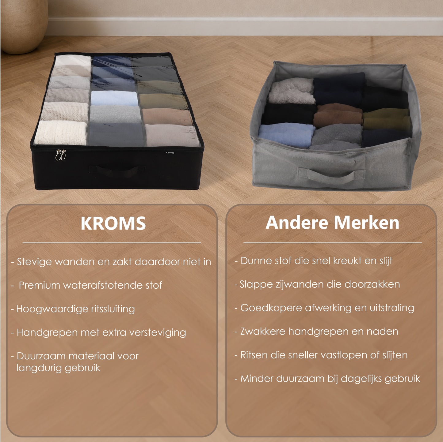 Underbed Organizer 90L Zwart
