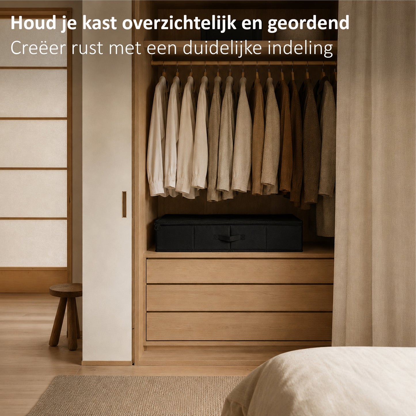Underbed Organizer 90L Zwart