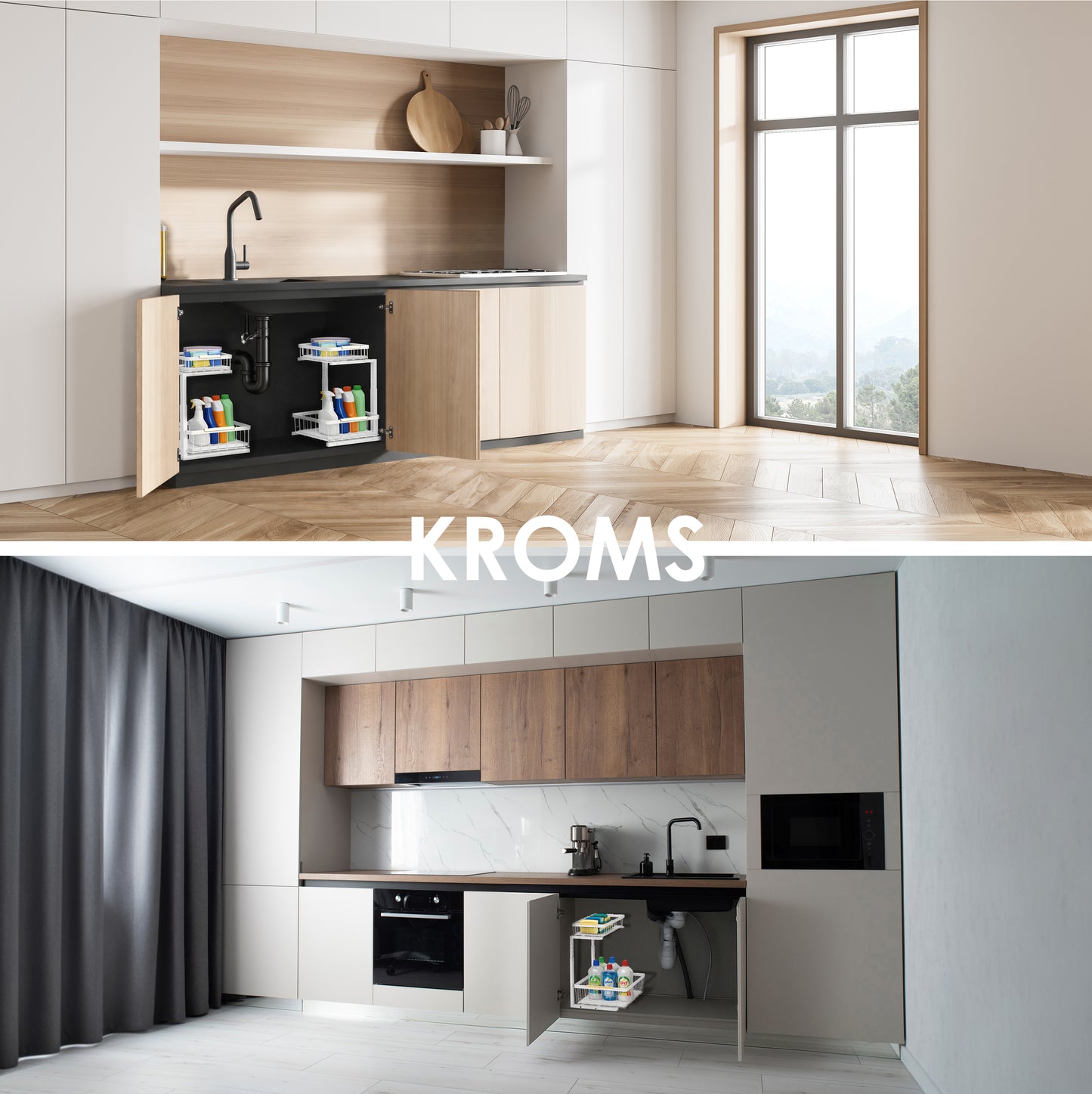 Gootsteenkast Organiser Maat L Wit