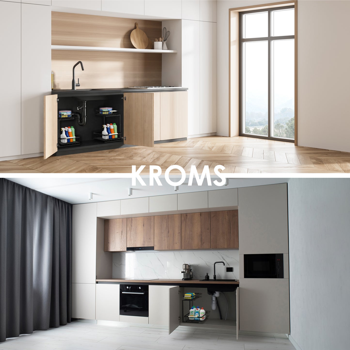 Gootsteenkast Organiser Maat M Zwart