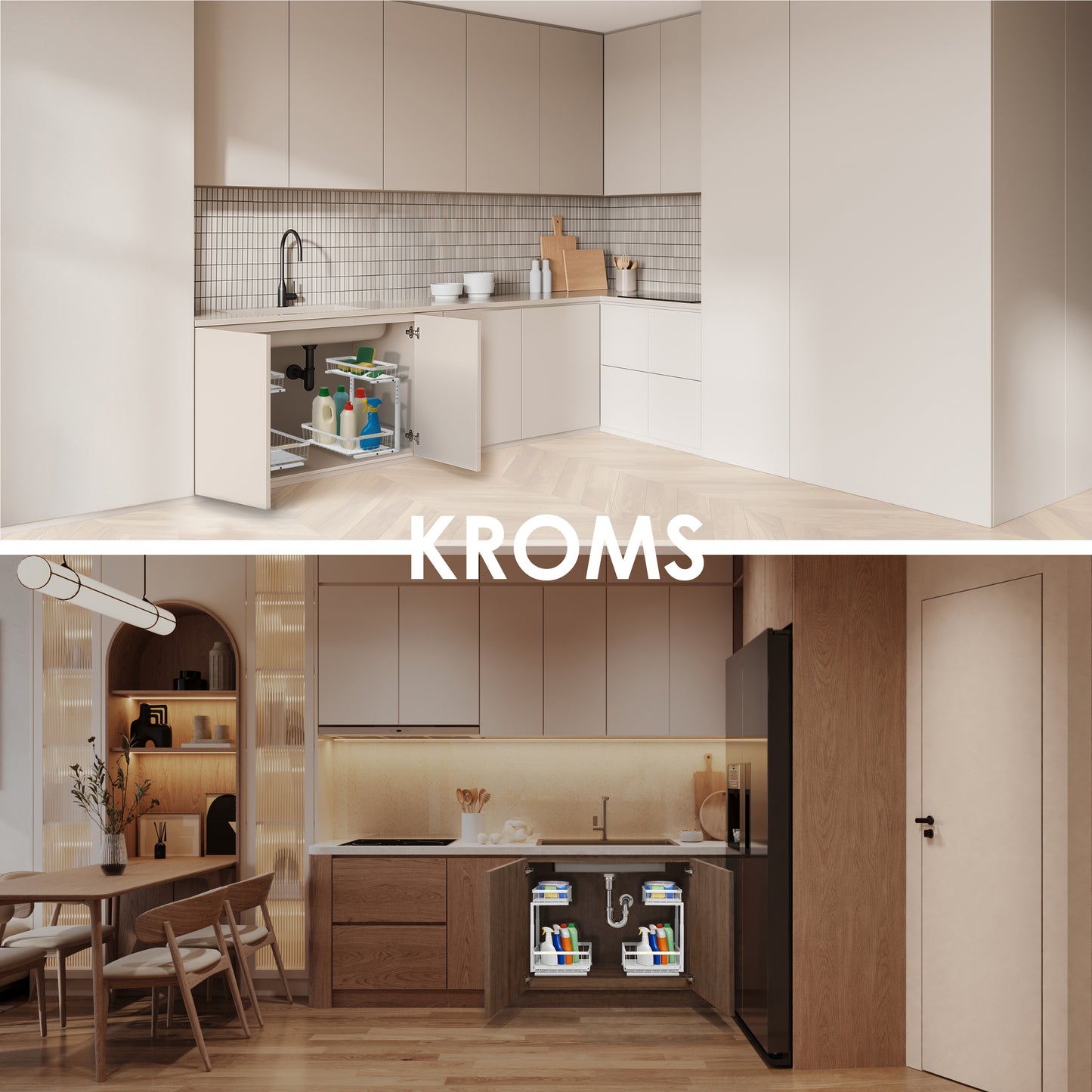 Gootsteenkast Organiser Maat L Wit