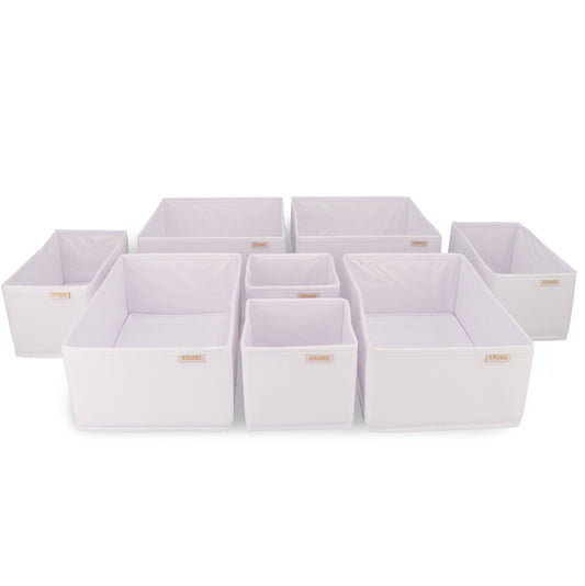 Organizer 8-delige set ladekast Wit