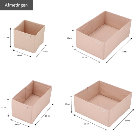 Organizer 8-delige set ladekast Zand