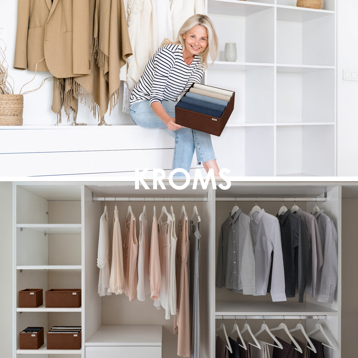 Organizer 8-delige set ladekast Bruin
