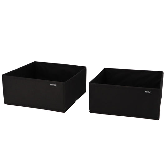 Organizer L Zwart 28x28x13cm P/2