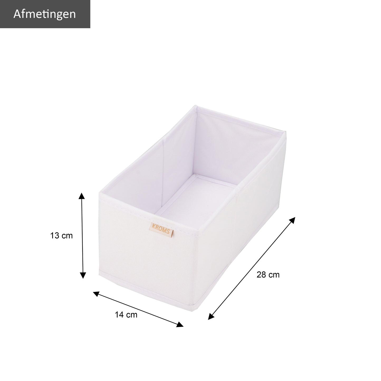 Organiseur S Blanc 28x14x13cm P/2