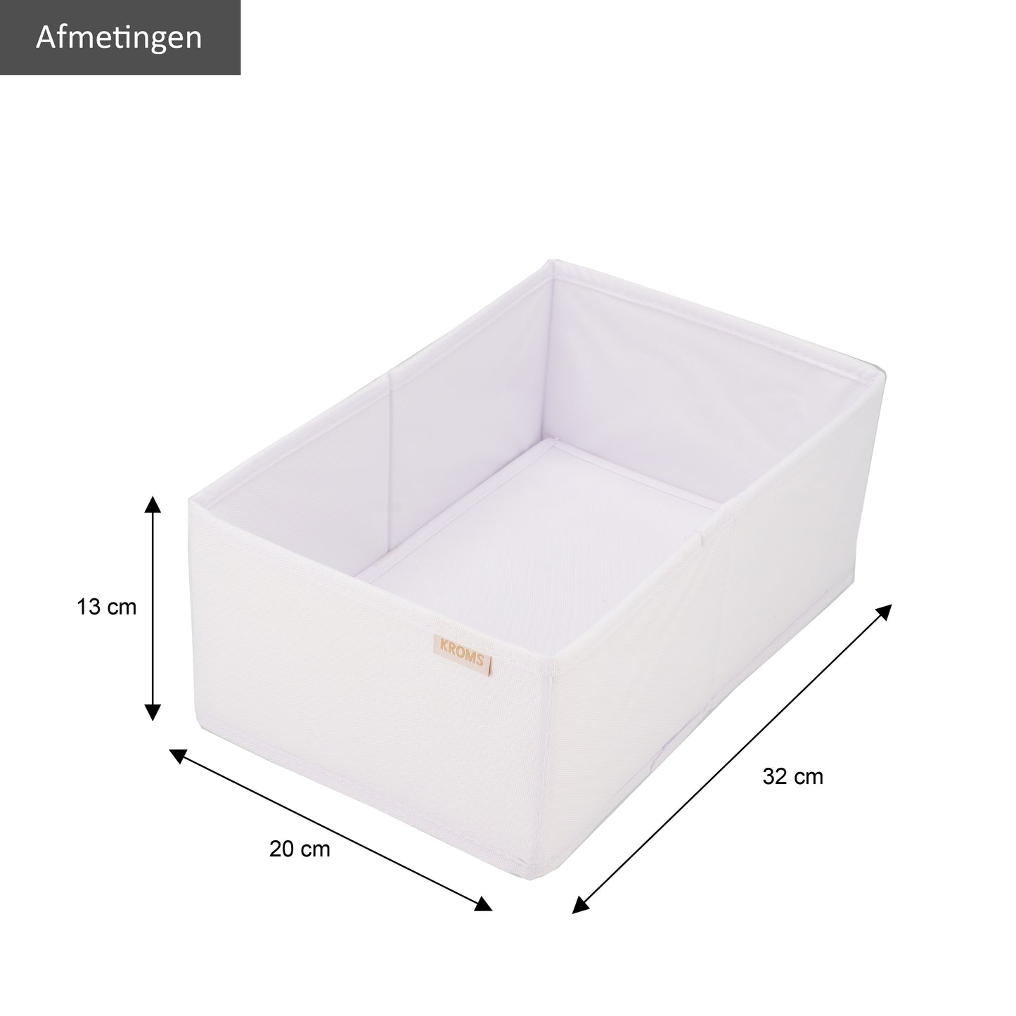 Organiseur M Blanc 32x20x13cm P/2