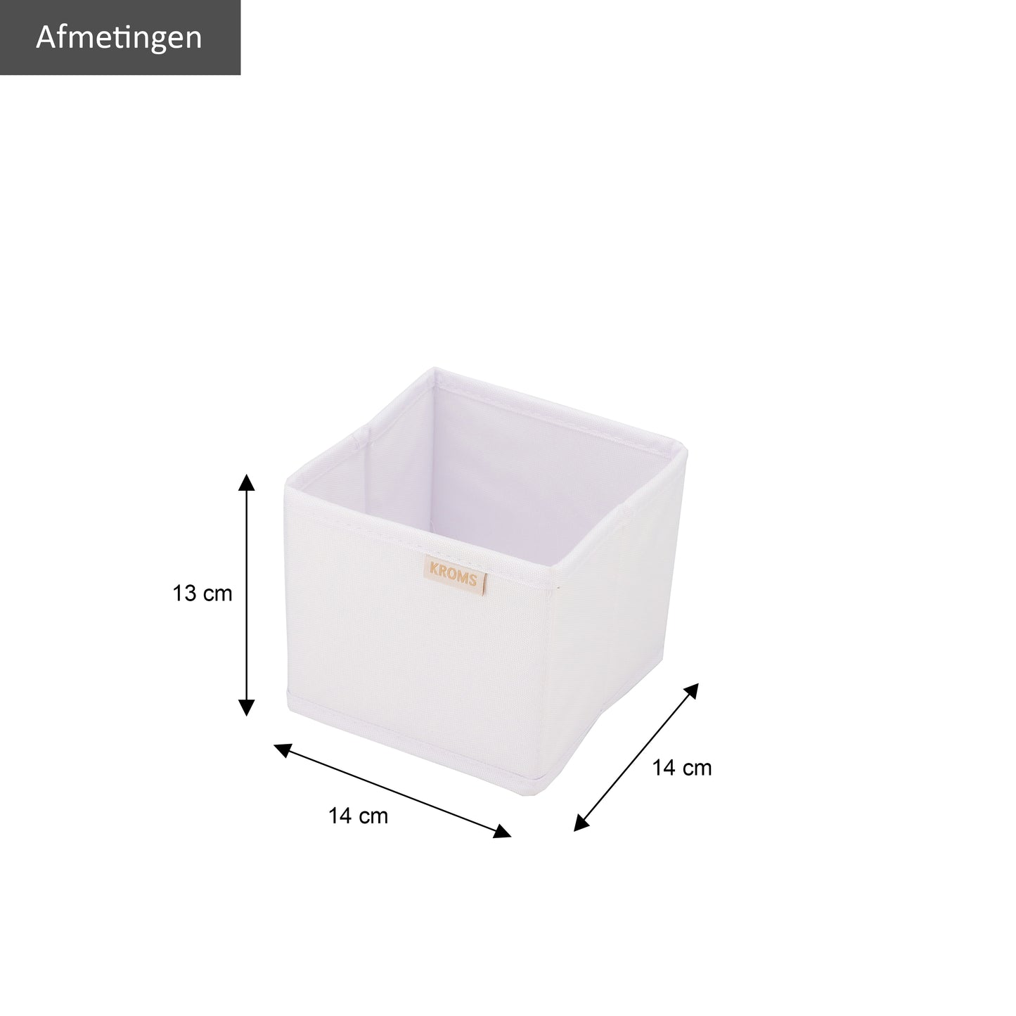 Organiseur XS Blanc 14x14x13cm P/2