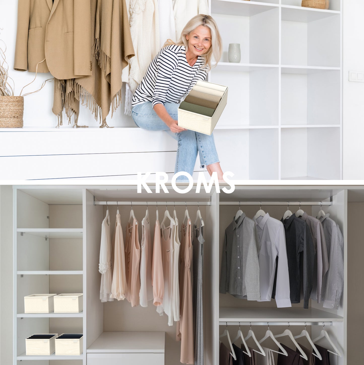 Organizer M Beige 32x20x13cm P/2