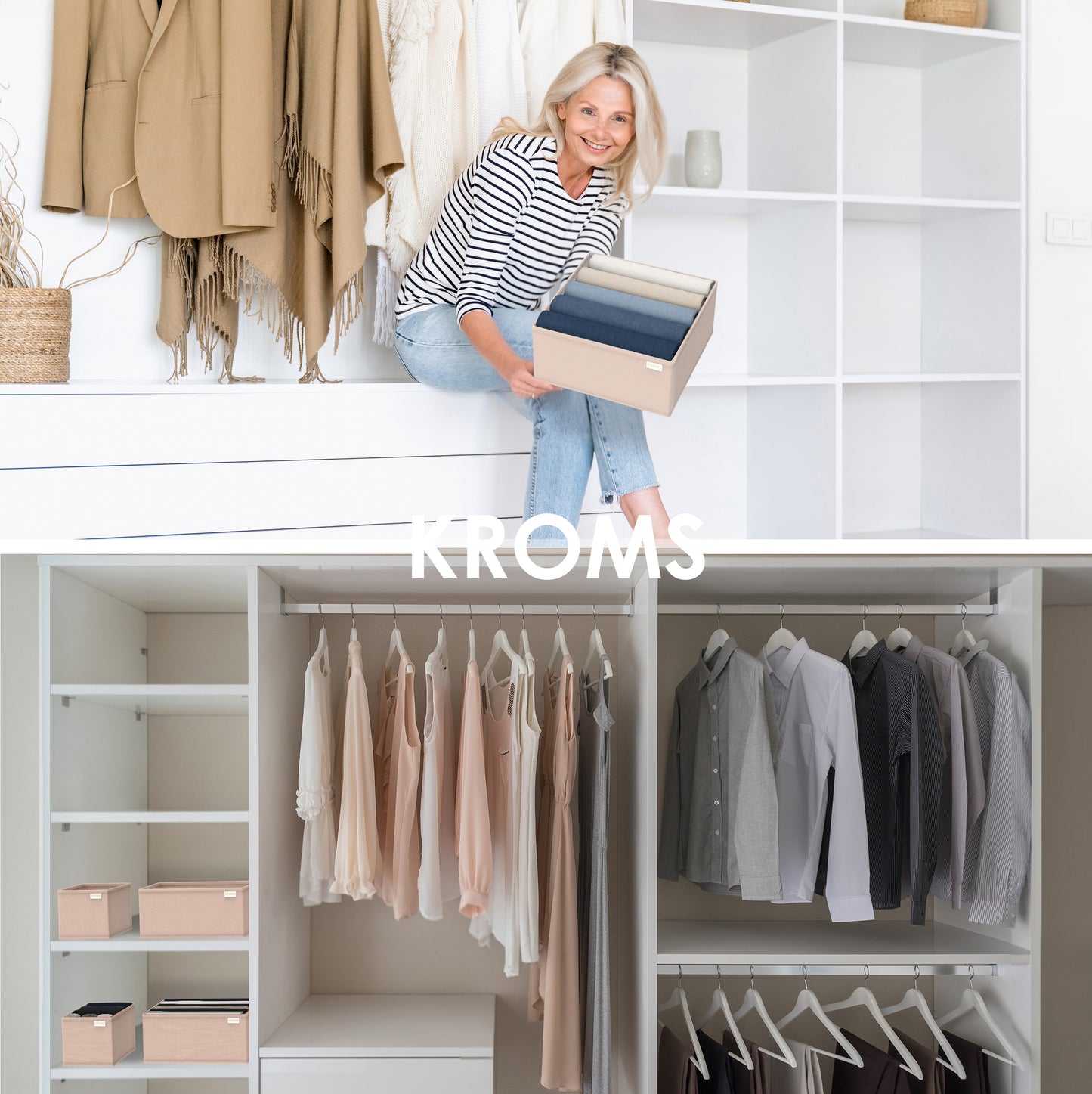 Organizer 8-delige set ladekast Zand