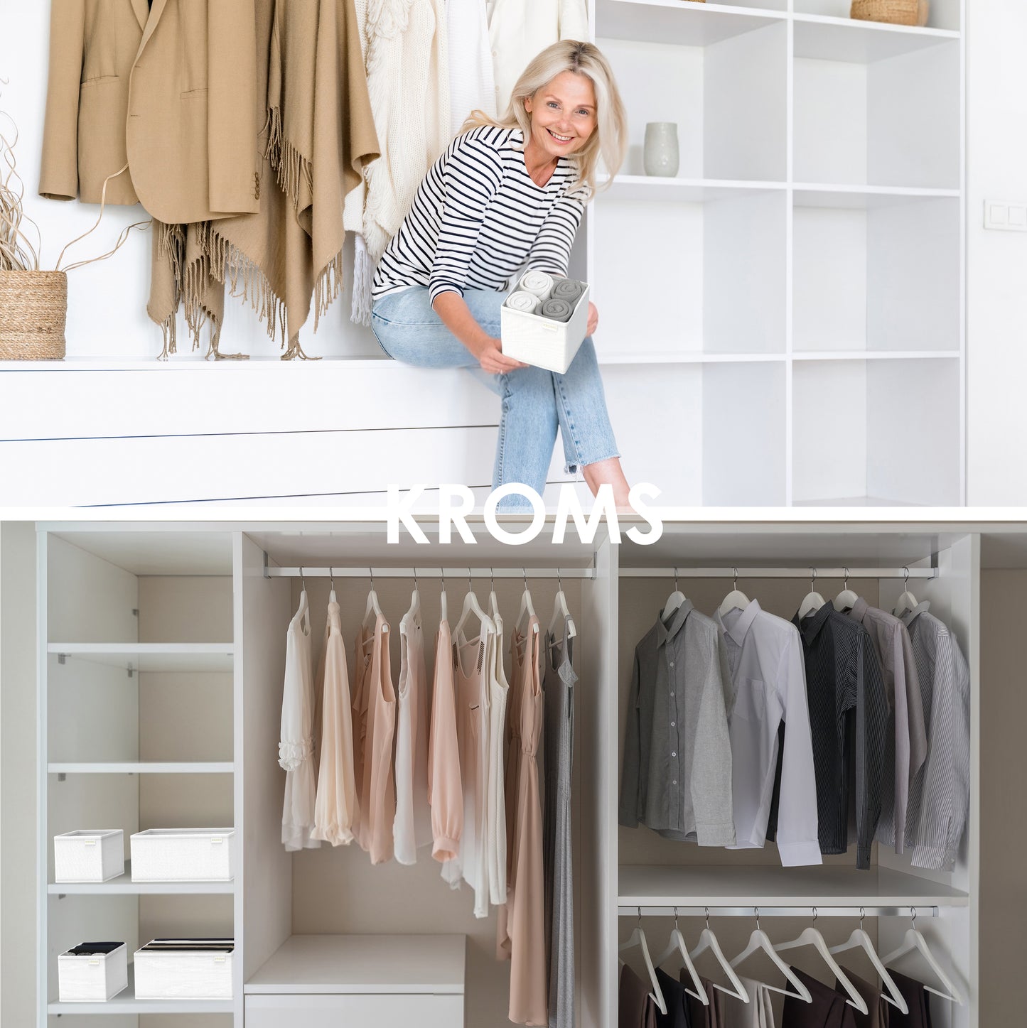 Organiseur XS Blanc 14x14x13cm P/2