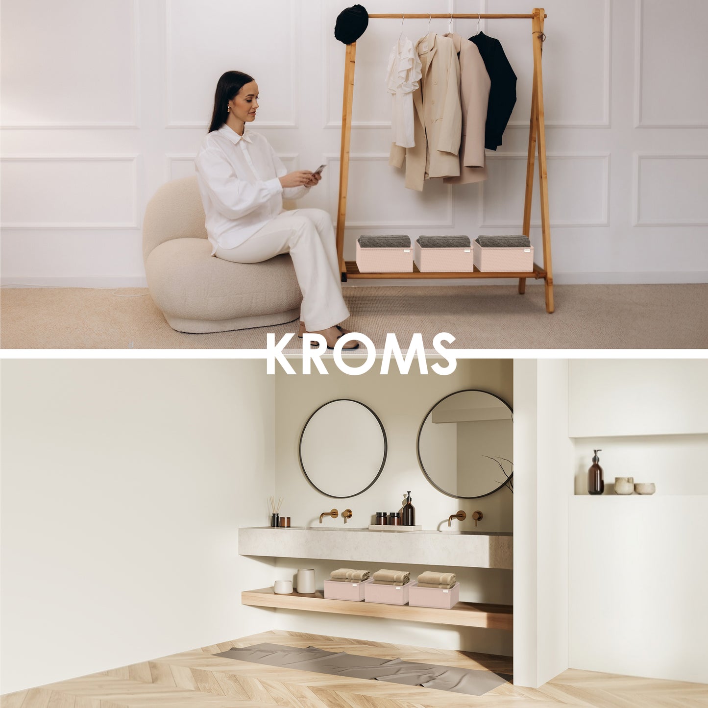 Organizer 8-delige set ladekast Zand