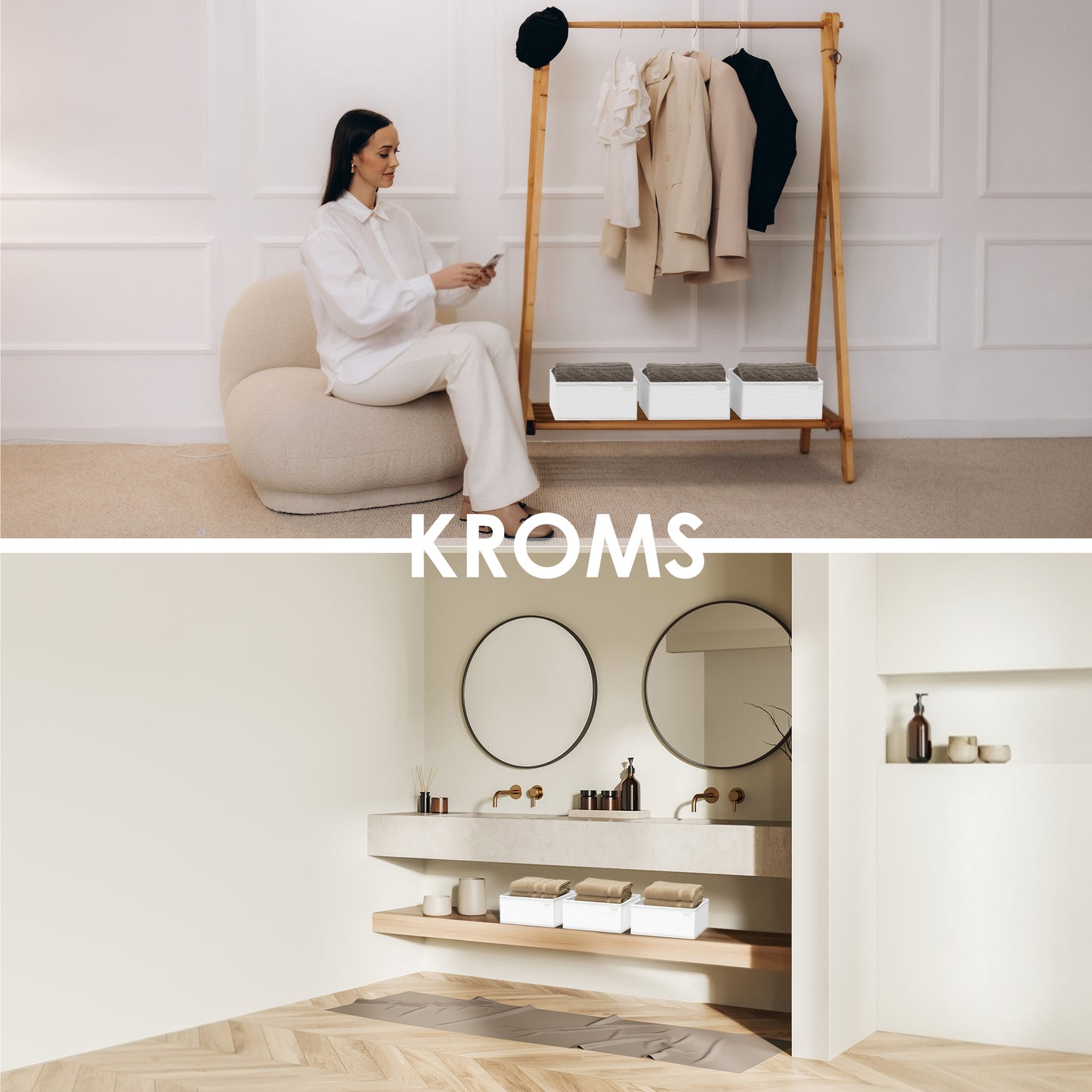 Organizer 8-delige set ladekast Wit