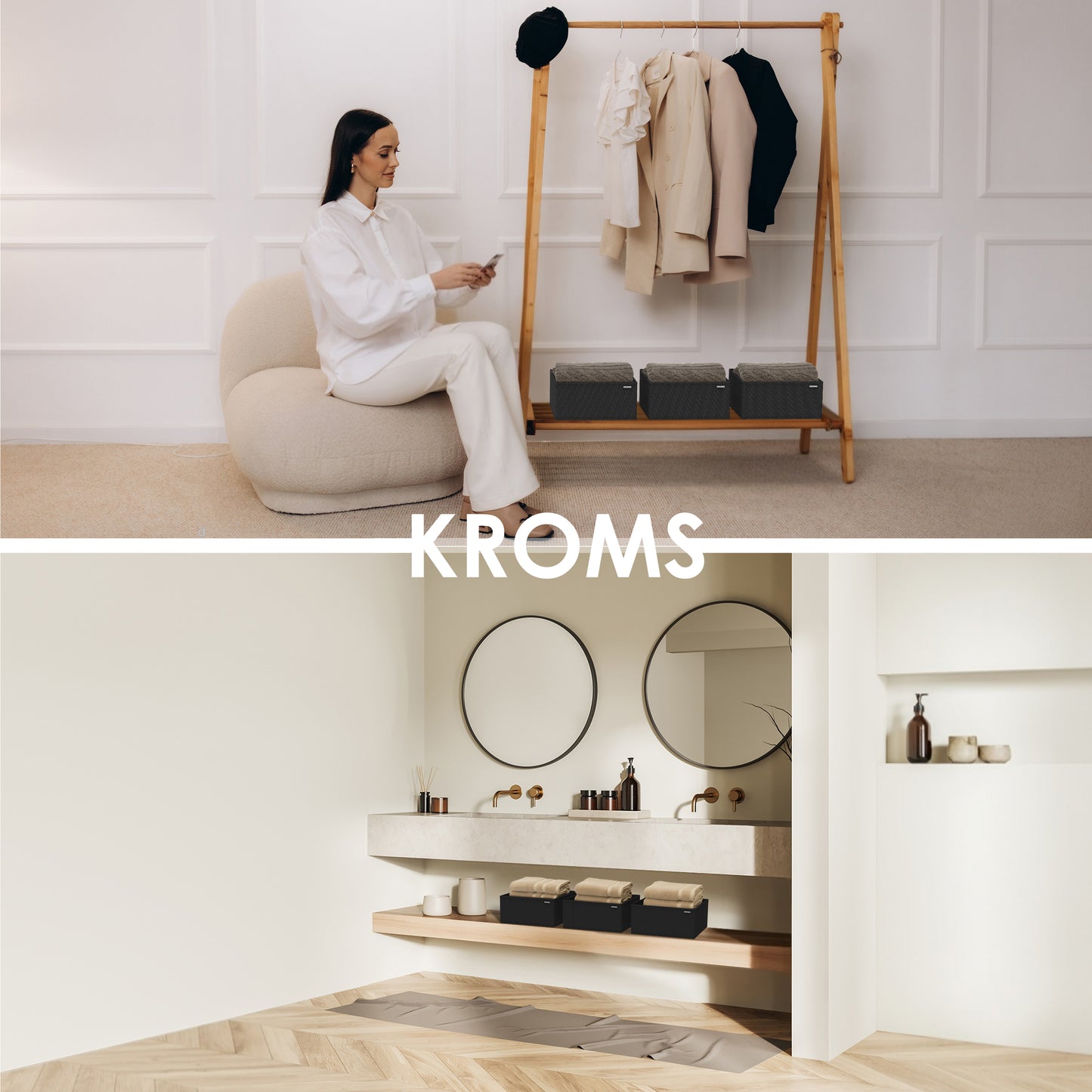 Organizer 8-delige set ladekast Zwart