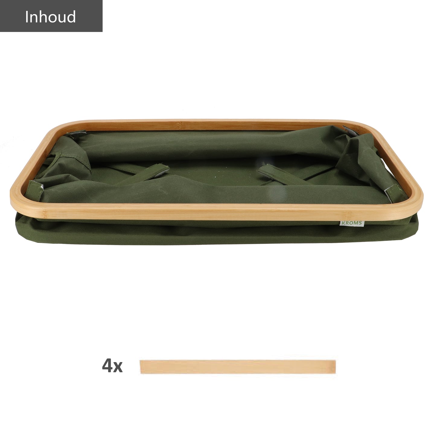 Wasmand opvouwbaar Olijfgroen 45L